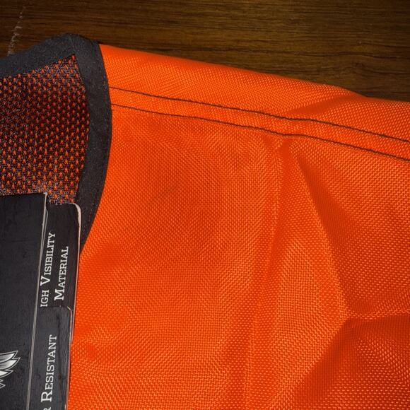 Harley Davidson Motorcycles Hi-Vis Orange Riding Vest 98172-08VM Men’s Size 3XL - Picture 3 of 6